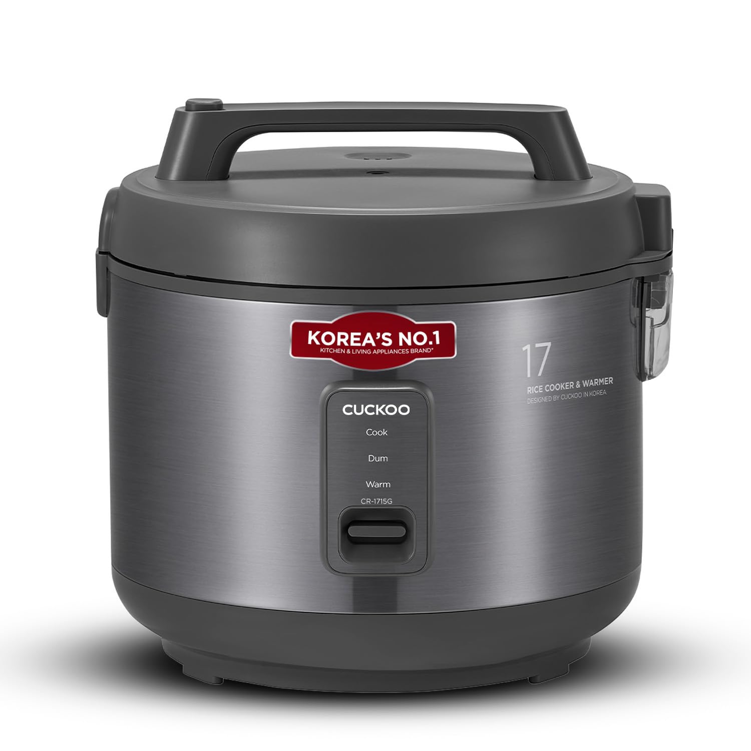 cuckoo 3 litre electric rice cooker | dum feature with korean technology | 10 hours keep warm function | serves 5-17 people | 2 kg uncooked white rice (17 cup)