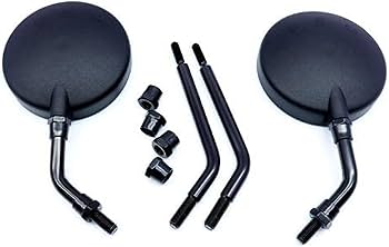 Amazon | バイク 丸型 ラウンドミラー 直径11cm ワイドタイプ ショート