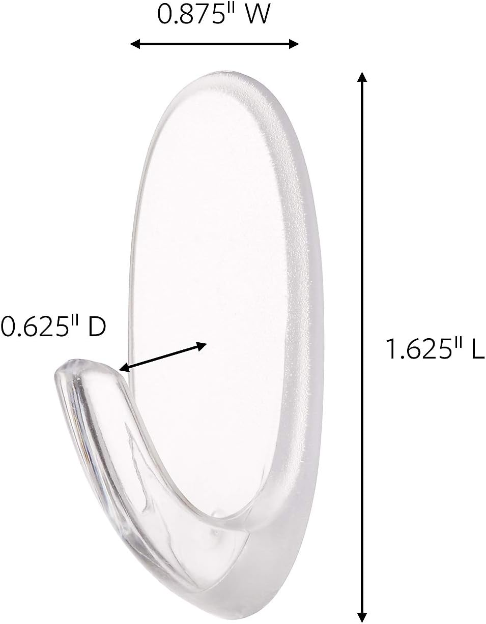 Command Strips 17091CLR Medium Clear Command™ Hooks 2 Count