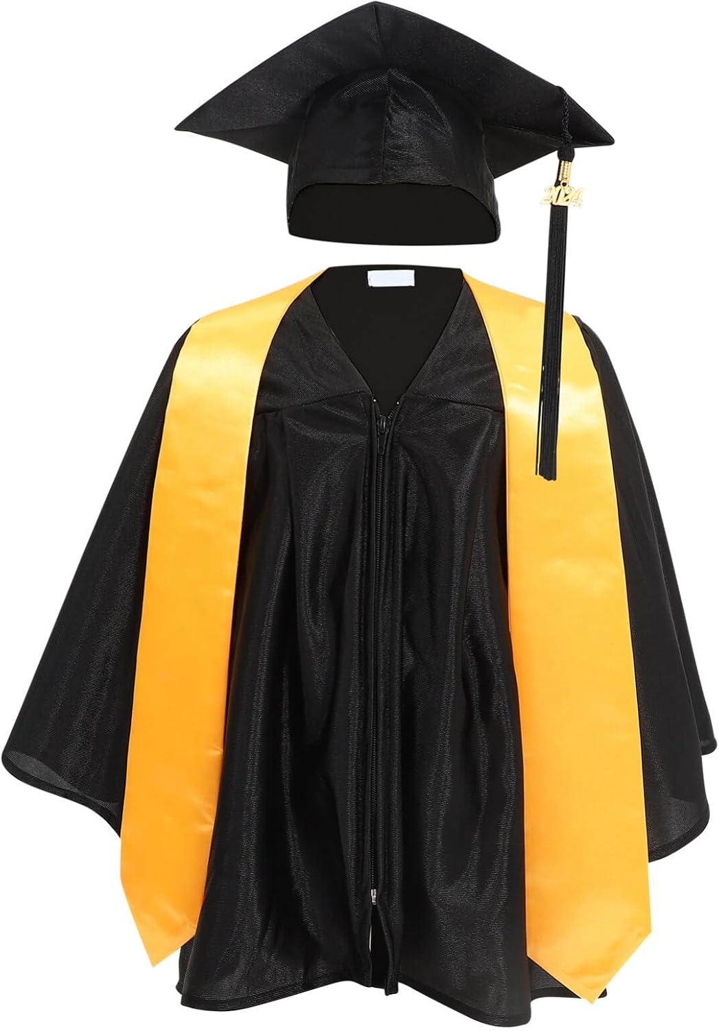 Toyvian Kids Graduation Cap Gown 2024 Set, Kindergarten Preschool Graduation Gown Set Graduation Cap 2024 for Pre-school