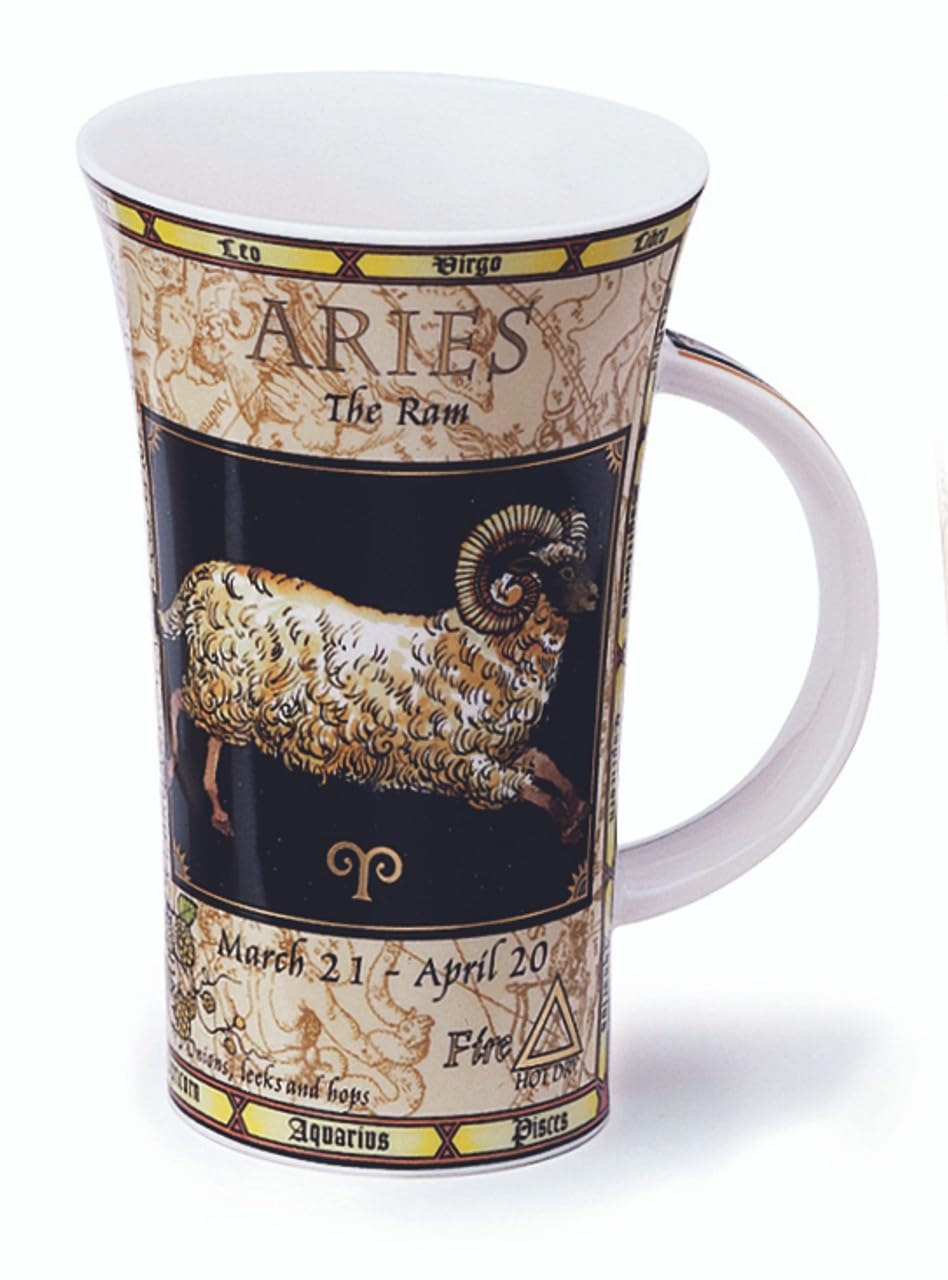 Dunoon Aries Bone China Zodiac Mug Glencoe Shape