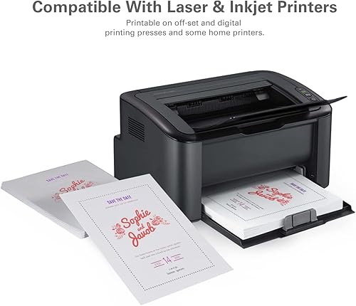 Miniatura 10 de Ohuhu Sobres blancos imprimibles A2, paquete de 1000 sobres autoadhesivos A2 de 4-38 x 5-34 pulgadas para tarjetas de 4.25 x 5.5 pulgadas, tarjetas