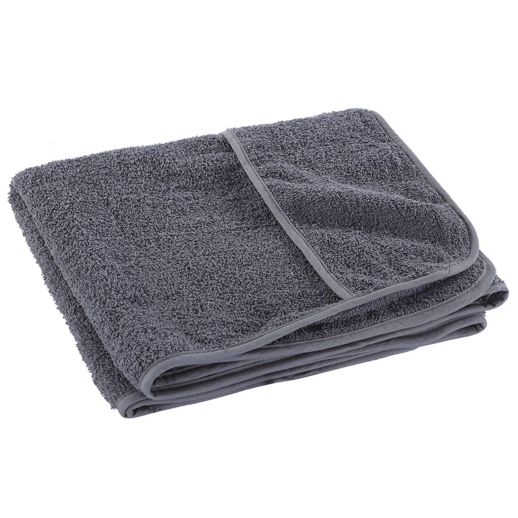 vidaXL Asciugamani da Spiaggia 2 pz Grigi 75x200 cm in Tessuto 400 gsm