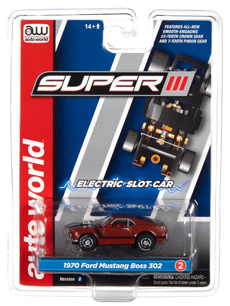 1970 Ford Mustang Boss 302 ☆HOスロットカー☆レア Amazon.co.jp: AUTO WORLD SUPER Ⅲ 1970 Mustang Boss 302 Red AFX