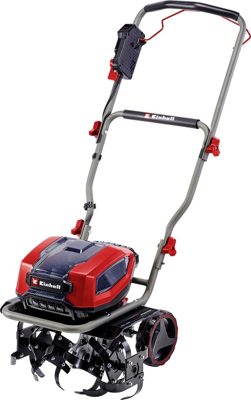 Einhell Akumulatorowa glebogryzarka GP-CR 36/45 Li E BL- Solo Power X-Change (36 V, bezszczotkowa, szerokość robocza 45 cm, głębokość robocza 23 cm, koła z regulacją wysokości, bez akumulatora)