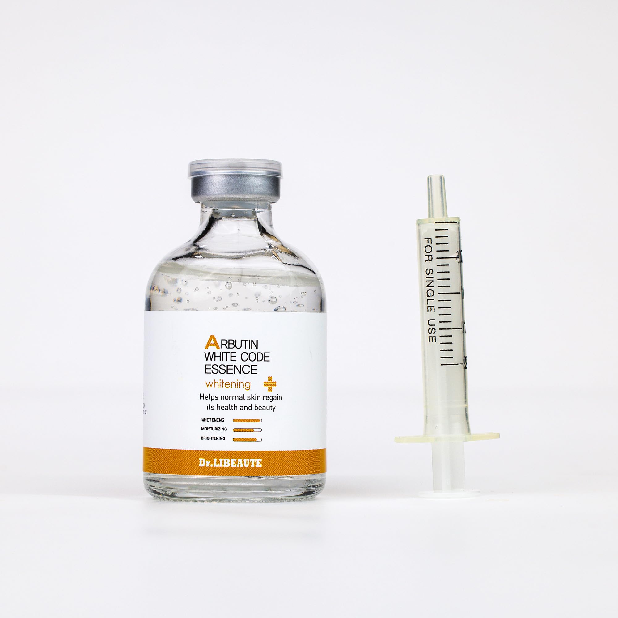 Dr. Libeaute Arbutin White Code Essence for Men & Women- 50 ml, 1.76 fl oz- Korean Skincare- Hydrating, Brightening with Arbutin, Hot Spring Water- Boosts Collagen with Arginine- Improve Skin Tone