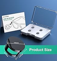 Vista 8 de Cubiertas ajustables de bloqueo de luz LED para RayBan Meta Wayfarer, Skyler, Oakley, accesorios de techo, cubierta LED de plástico para meta gafas