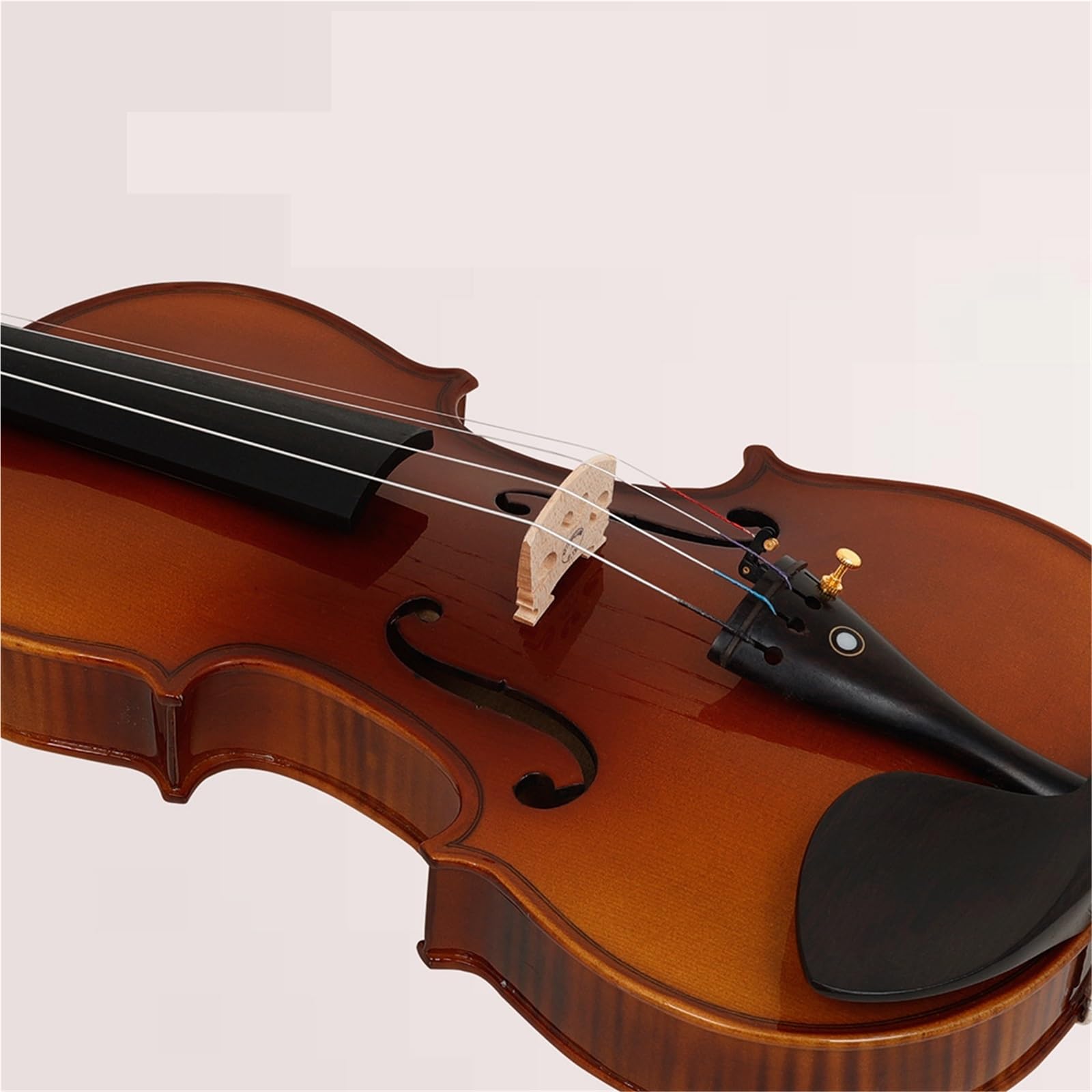 Violino Set Violino 4/4 Fatto A Mano Violino In Abete Rosso E Acero Con Motivo Tigrato Con Scatola Per Pianoforte Con Misurazione Dell'umidità