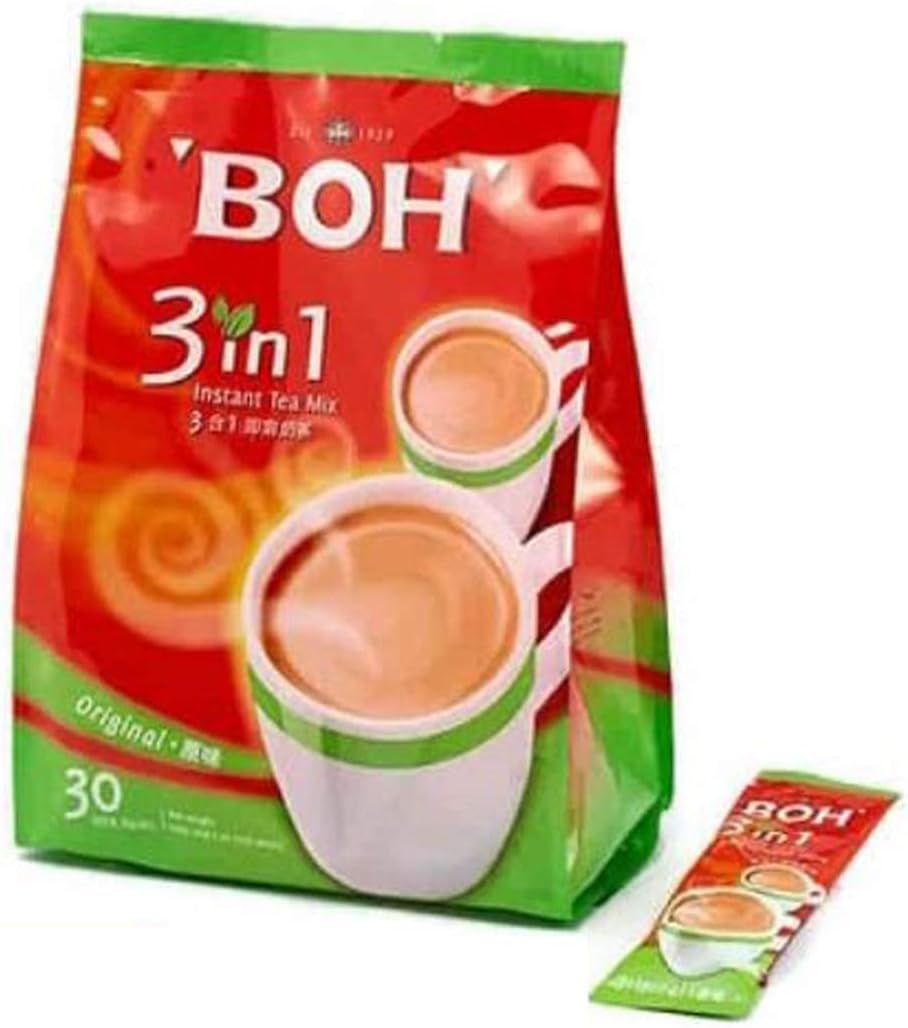4 Pack BOH Original 3 in 1 Instant Tea Mix Imported from Malaysia (4 x 30 Sachets)