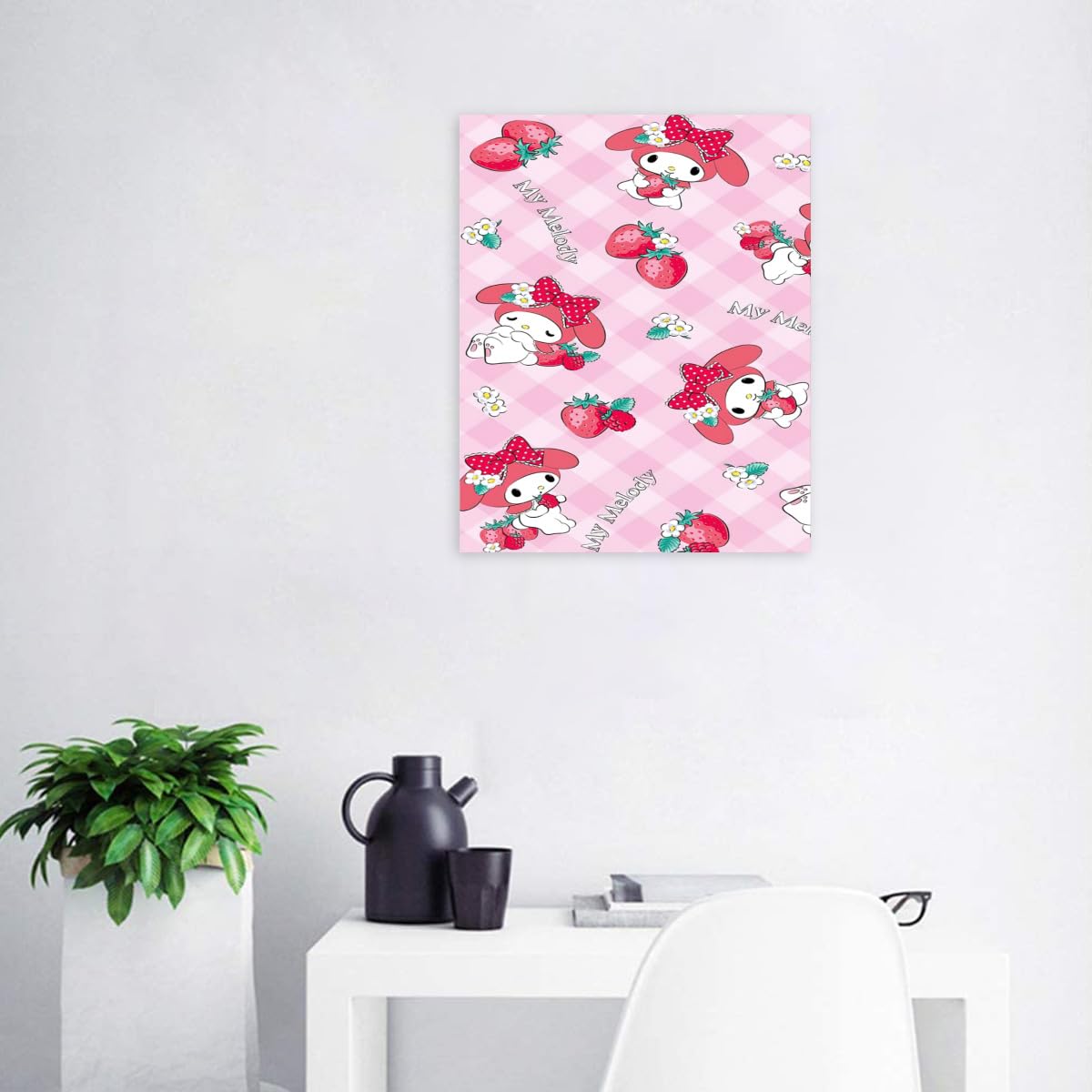 Amazon.co.jp: クロミ ちゃん マイメロディ絵画 装飾画 壁掛け画