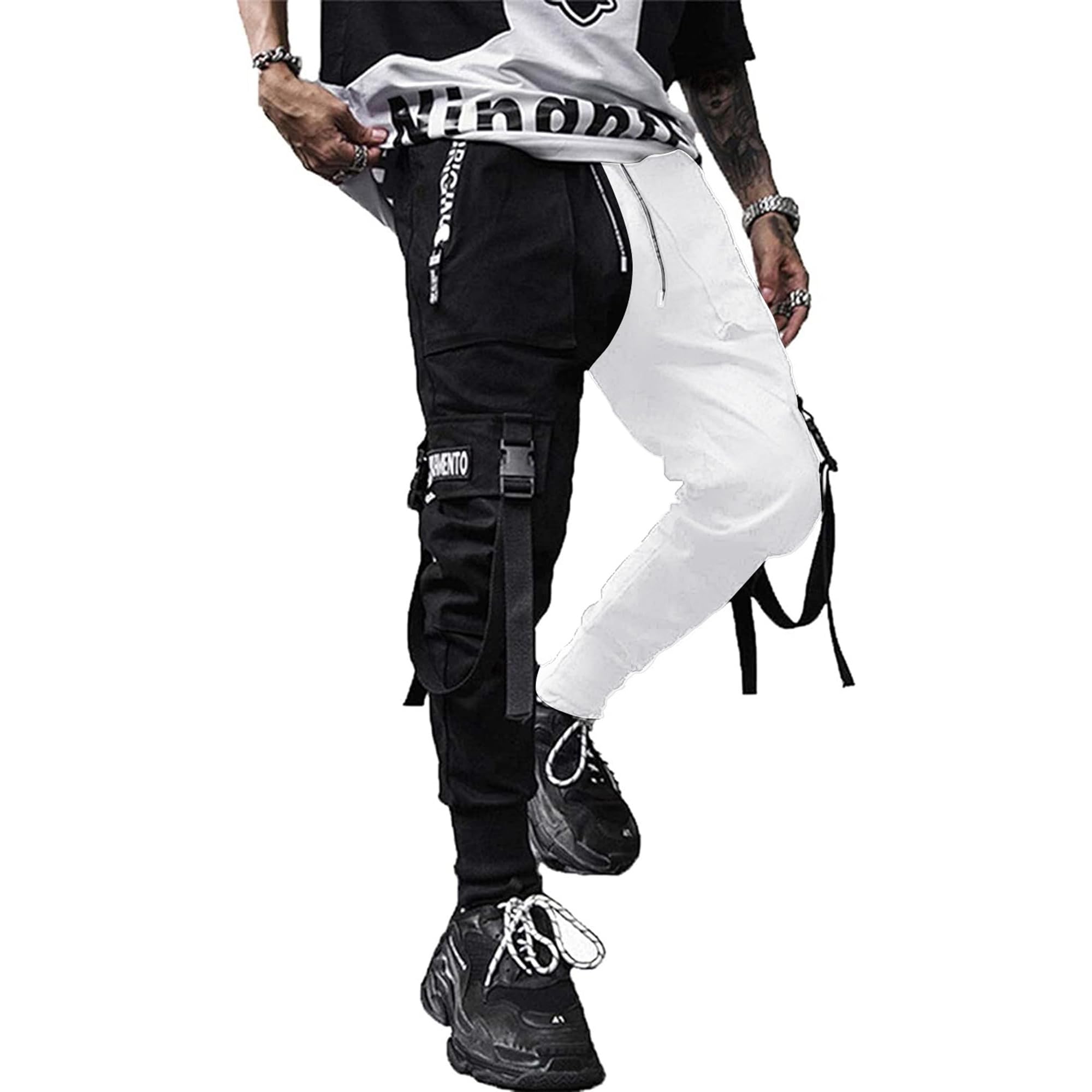 XYXIONGMAO Herren Jogger Pants Techwear Hip Hop Haremshose Streetwear Taktische Trainingshose