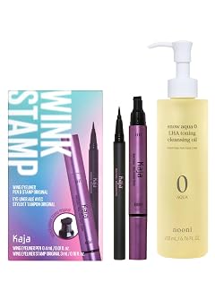 Kaja Winged Eyeliner Pen - Wink Stamp NOONI Cleansing Oil - Snow Aqua 0 LHA Toning Pore Care