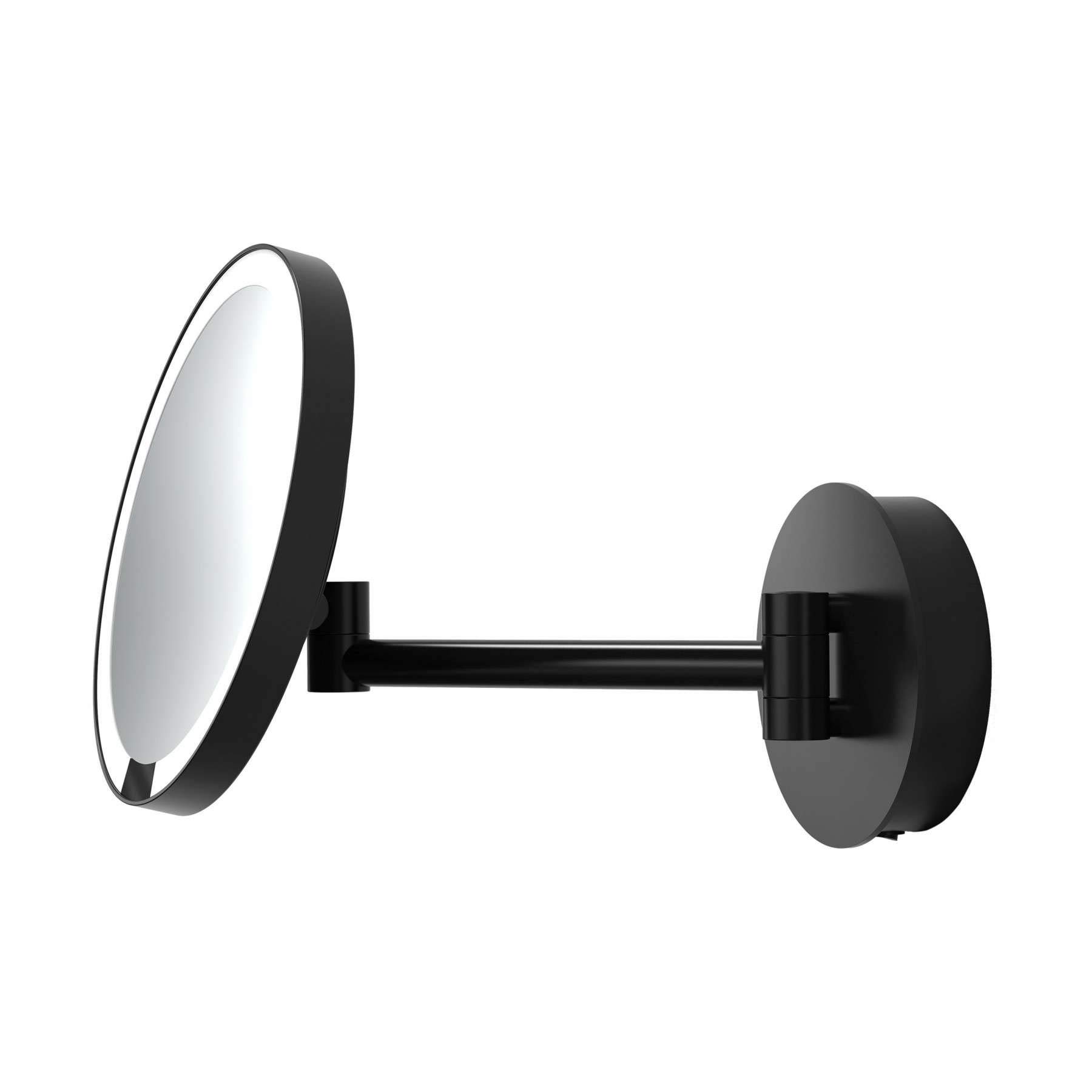 Decor Walther Just Look Wandkosmetikspiegel LED, schwarz matt