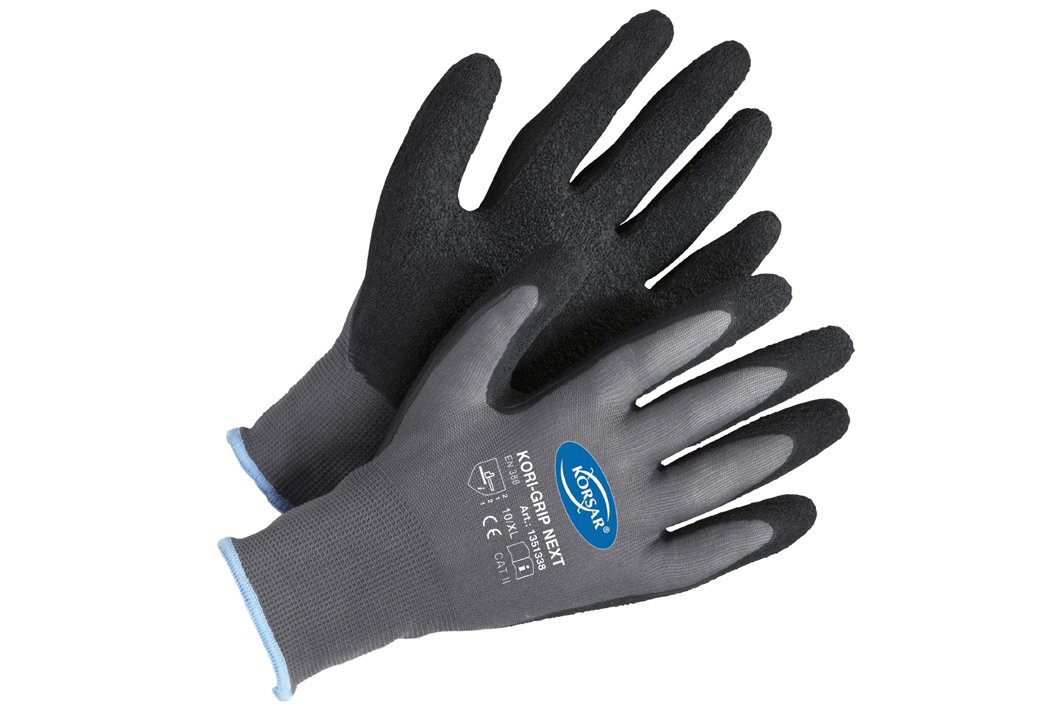 Forsthandschuhe Montagehandschuhe Handschuhe Kori-Grip - Größe 10 - grau/schwarz bei Günstiger Preis