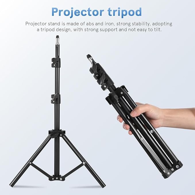 Soporte Proyector Tripie Ajustable 43.30 pulg con Bandeja Antideslizante miniatura 7