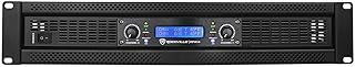 Rockville RPA14 7000W Peak / 2000W RMS 2 Channel Power Amplifier, Bridgeable/Stereo/Parallel Modes, Crossover Switch, LCD Display, for Pro DJs and Live Sound