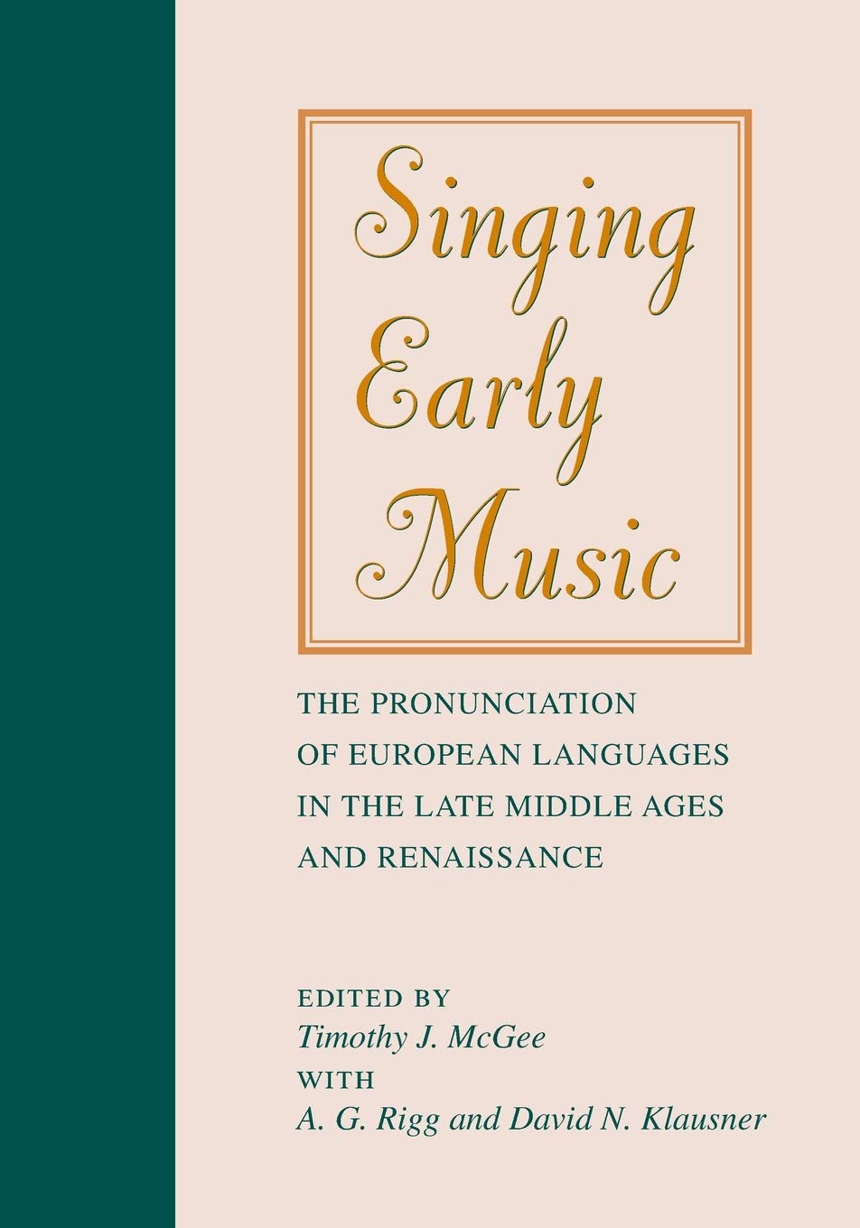 Singing Early Music (Paperback Book)