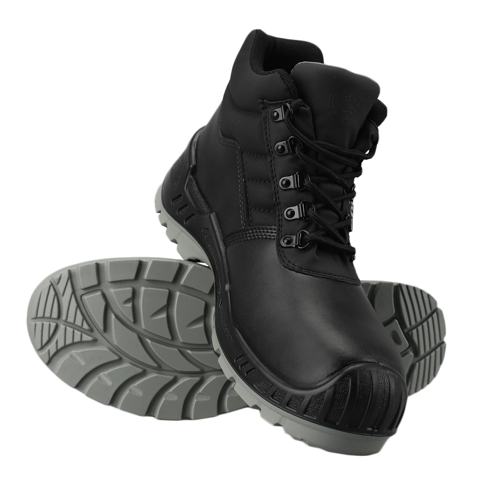 Men's Composite Toe Work Boots, ASTM F2413-18 Safety Shoes, Slip-Resistant Boot,Comfortable Work Shoes for Men (OX4501)