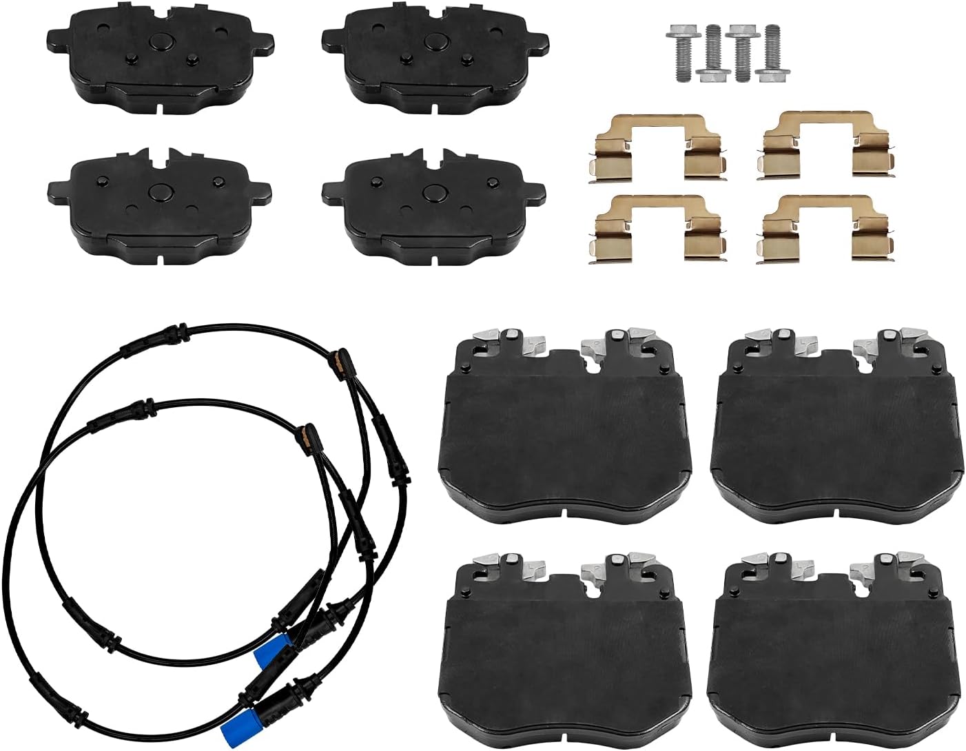Brake Pads Set Compatible with BMW X5 3.0L 4.4L 2021-2025 X6 3.0L 4.4L 2021-2025 X7 3.0L 4.4L 2021-2025 Replaces# 34106888459 34216890353 34356870353 34356870352