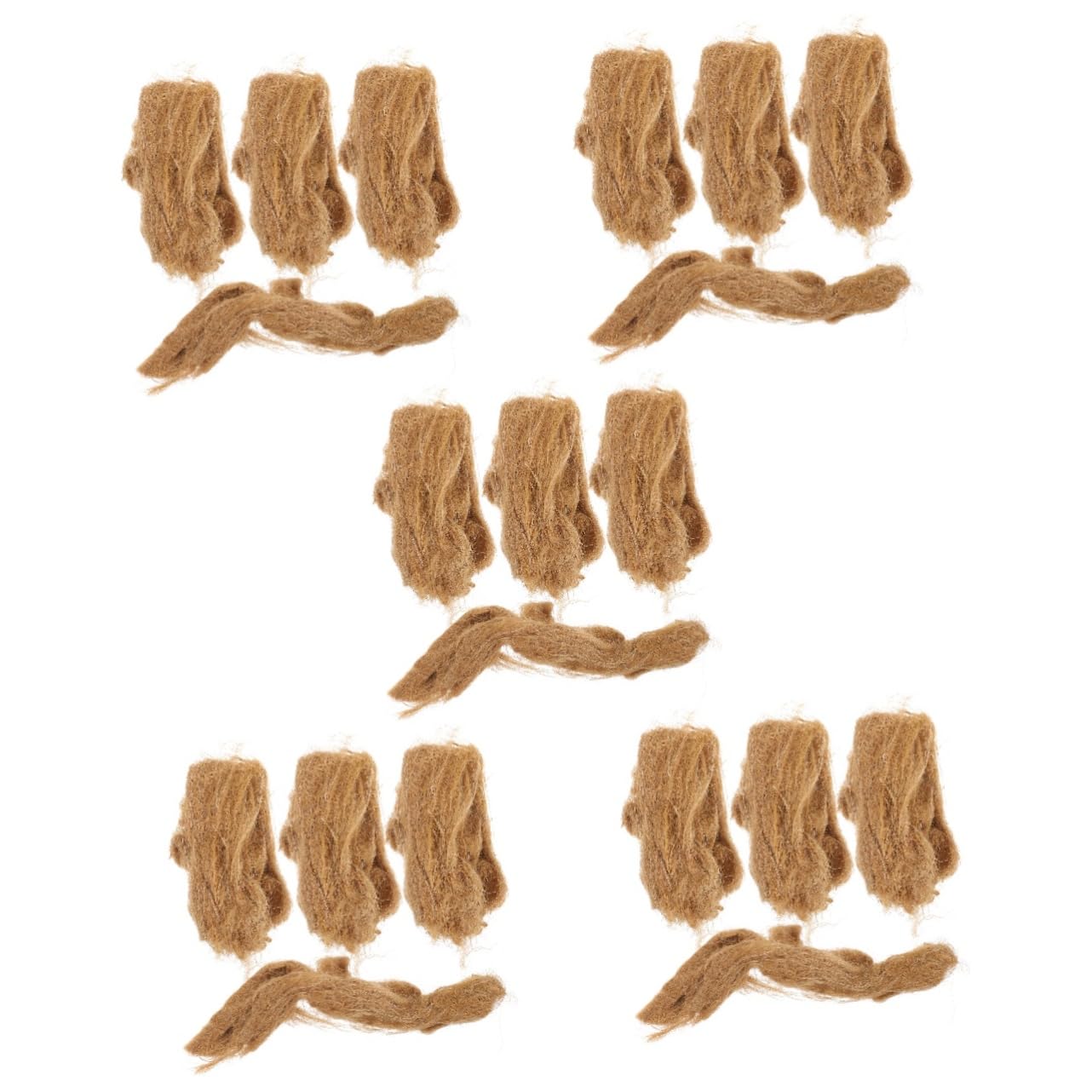 Toyvian 5 Ensembles Allume Naturel Jute pour Camping Activités De Plein Air Allumage Rapide Pratique 4 Pièces * 5