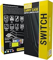 Vista 2 de Orzly Carrying Case for Nintendo Switch OLED and Switch Console - Yellow Protective Hard Portable Travel case Shell Pouch for Nintendo Switch
