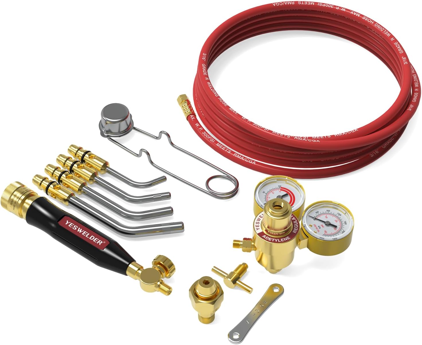 YESWELDER Air Acetylene Torch Kit, Turbo Torch Acetylene Kit Professional Series