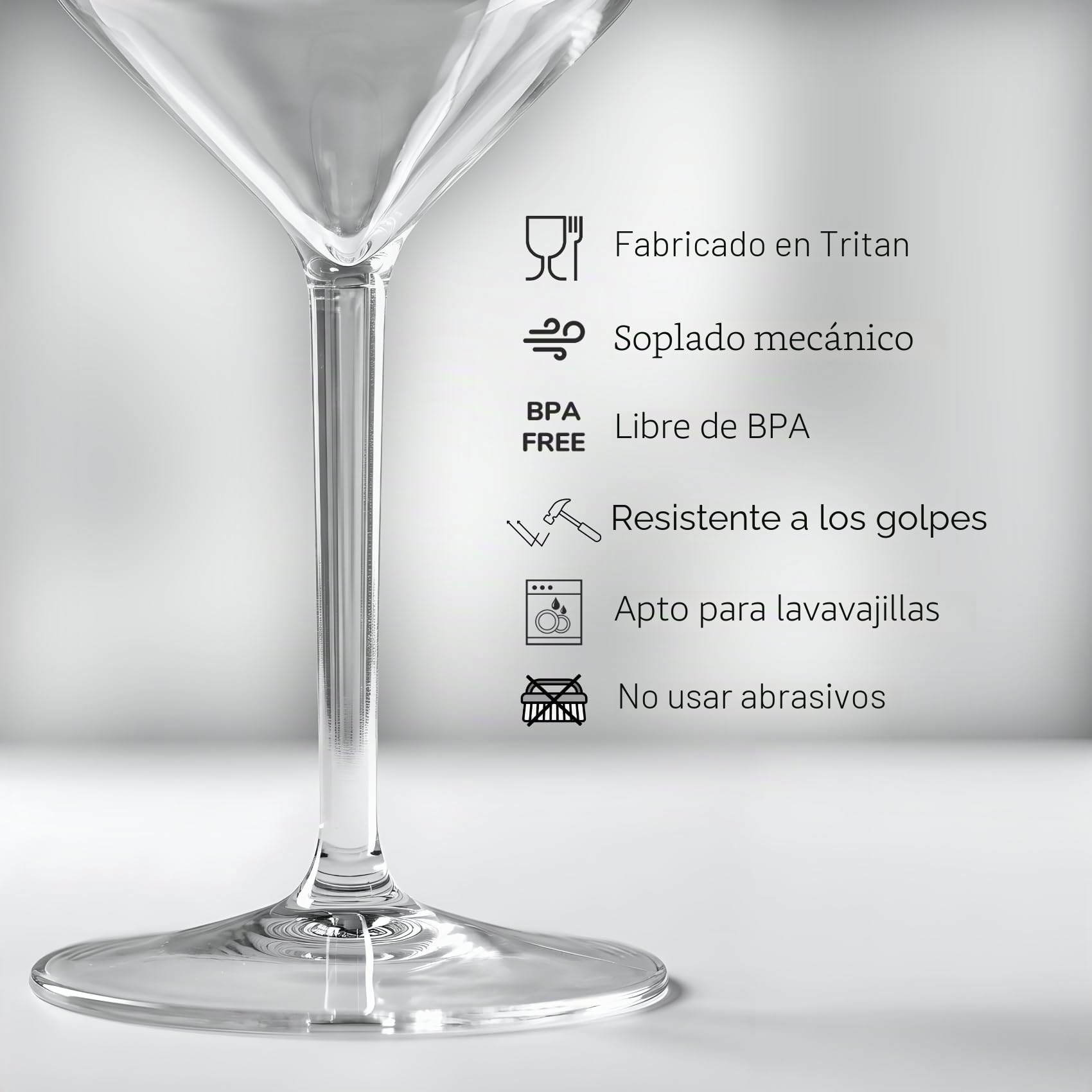 Copas Spritz Aperol de plástico, 6 unidades, 47 cl, aptas para lavavajillas, irrompibles, aperitivo, cócteles