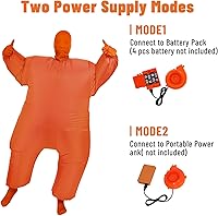 Vista 19 de YEAHBBER Disfraz inflable para adultos, disfraces inflables para adultos, tamaño de adulto, trajes inflables para el cuerpo, pantalones, 14 x 3 x 12