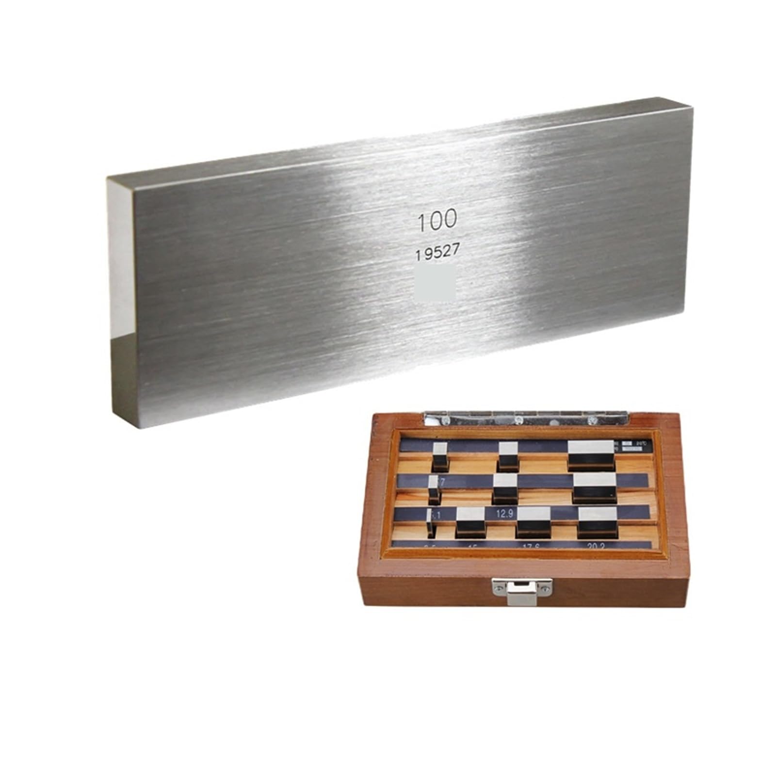 Juegos De Bloques Patrón De Calibración De Micrómetros (tamaños 0–25–50–75–100 Mm) Grado 0 (juego De 20 Piezas) Y Grado 1 (juego De 10 Piezas) Alta precisión(50-75 Level 1)