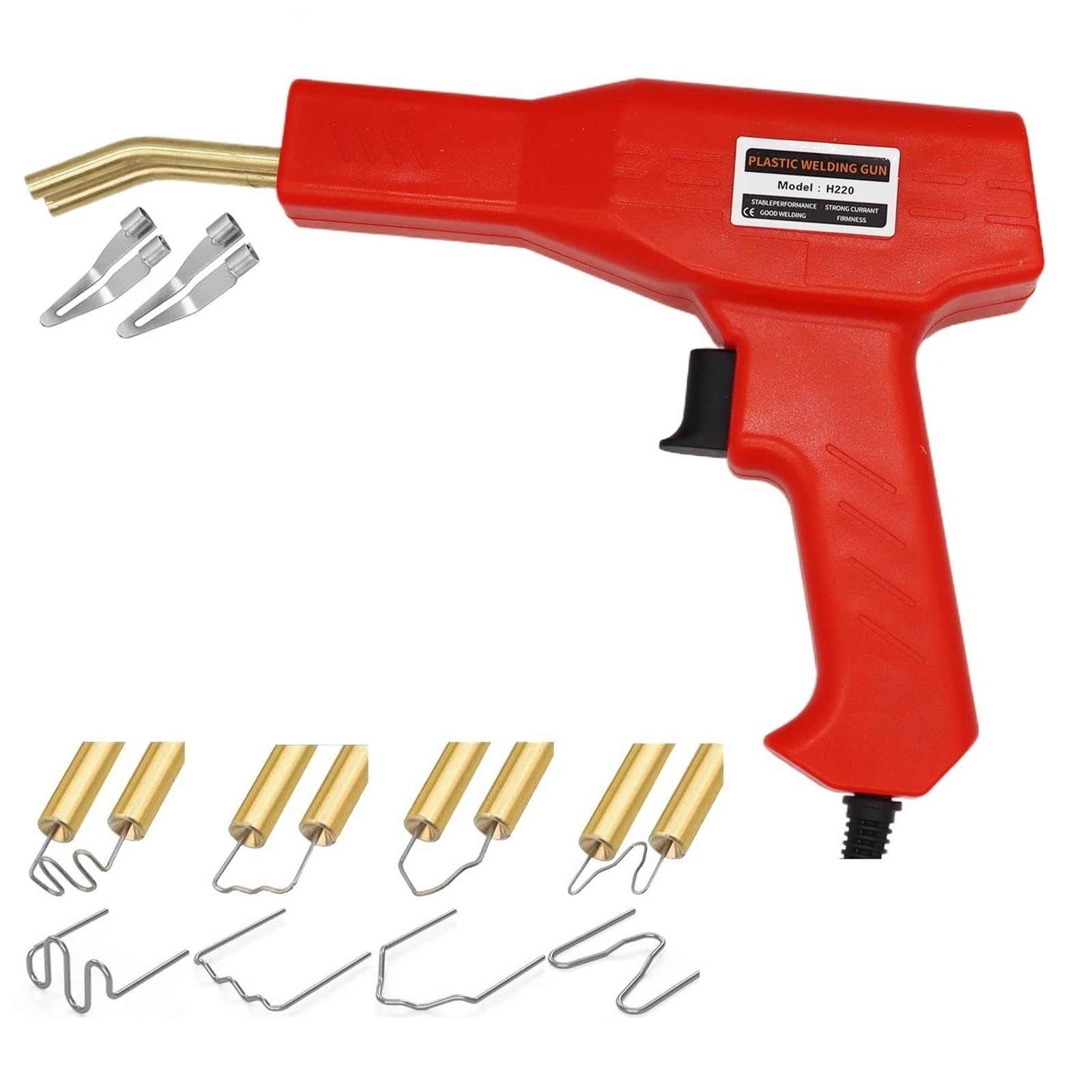 Kit di riparazione paraurti auto da 150 W, saldatrice a caldo per plastica, macchina per la riparazione di saldature, pistola per saldatura Kit Riparazione Paraurti Auto