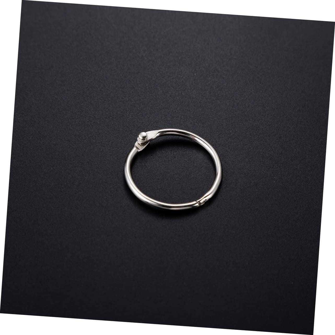Abaodam 150pièces Anneaux Métalliques De Liaison Anneaux De Reliure Ronds pour Clés Et Albums Accessoires De Bureau Pratiques