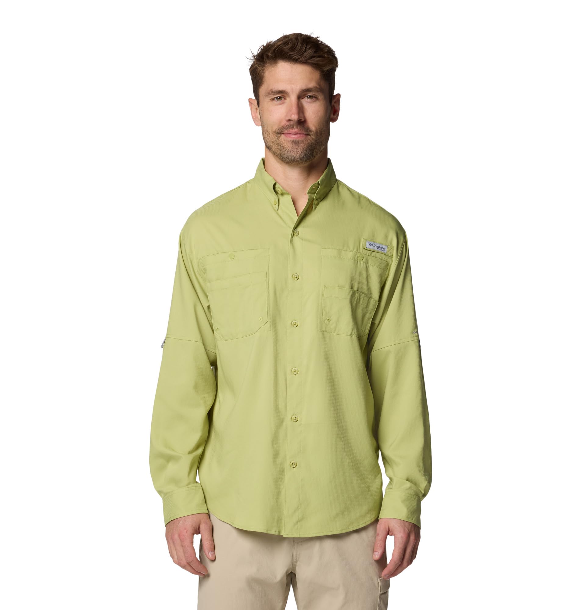 Columbia Men's Pear Tamiami Ii Long Sleeve Shirt, Xl