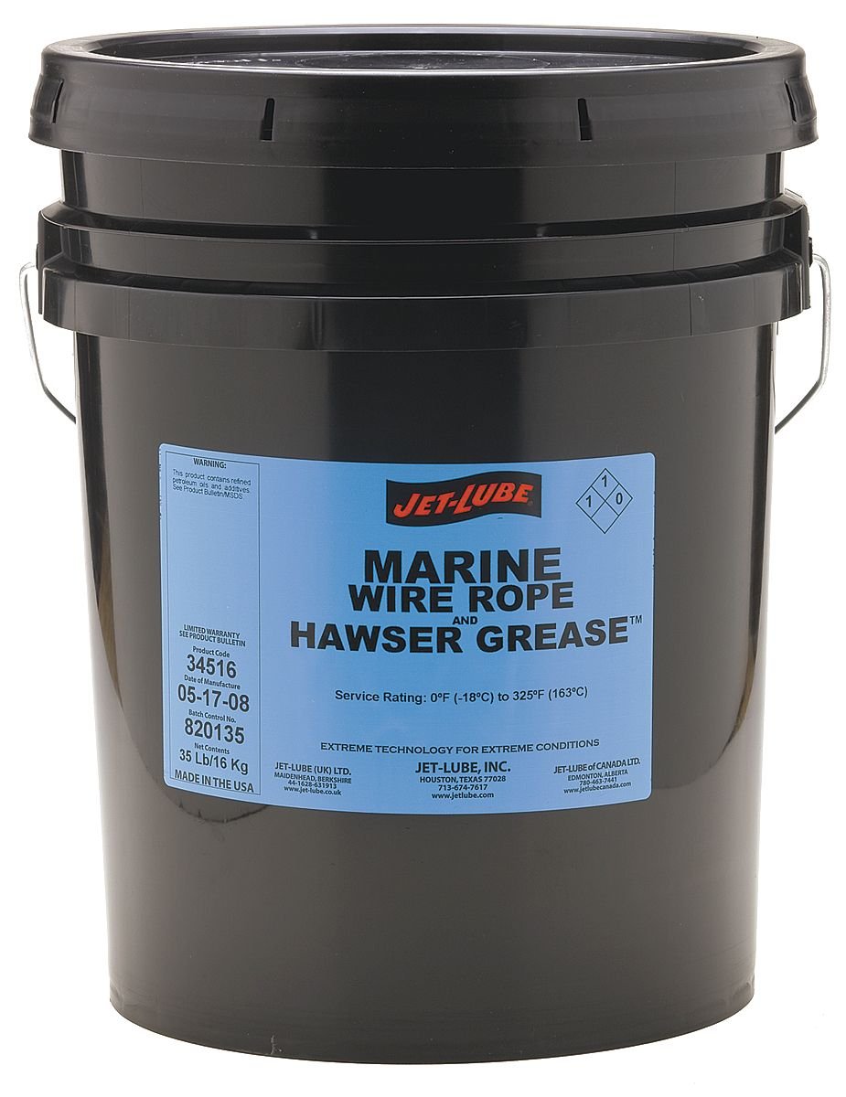 Jet-Lube White Lithium Multipurpose Grease, 5 gal, NLGI Grade: 2-34516