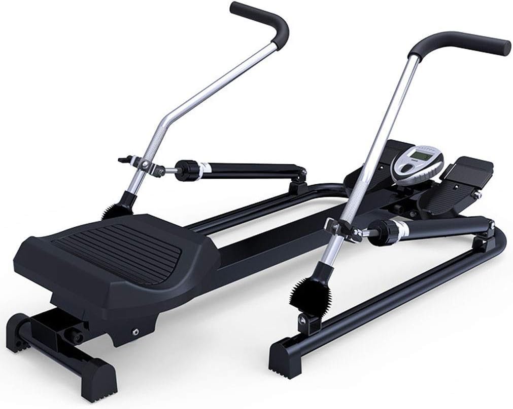 Foldable Rowing Machines Rowing Machine Adjustable Resistance with Digital Monitor Home Gym Training Rower Workout Fitness