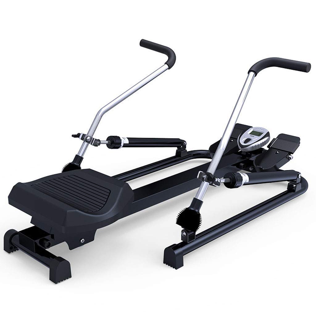 Foldable Rowing Machines Rowing Machine Adjustable Resistance with Digital Monitor Home Gym Training Rower Workout Fitness
