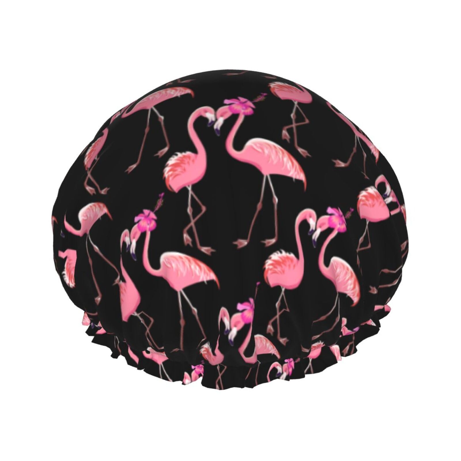 Bonnet de douche flamant rose : fini les cheveux mouillés sous le bain