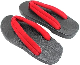 naissant コレ 便利 和風 コス プレ 和装 全般 に 使える 白 下駄 黒 下駄 シンプル な 赤 鼻緒 で 浴衣 や 着物 甚平 に ピッタリ 24cm