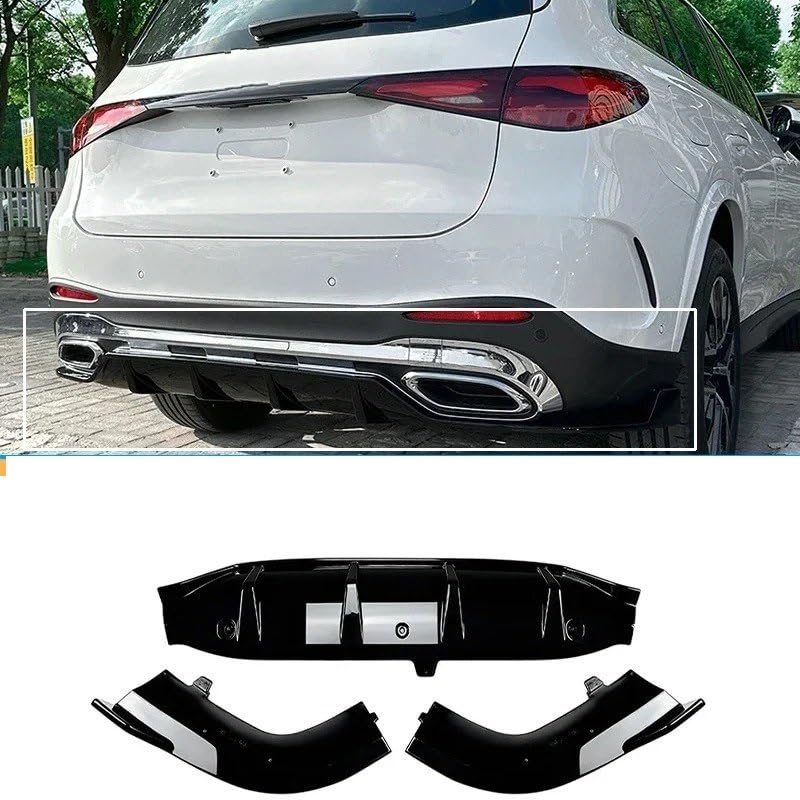 Difusor trasero para Benz Clase GLC X254 2023+ con alerón de parachoques protector 2
