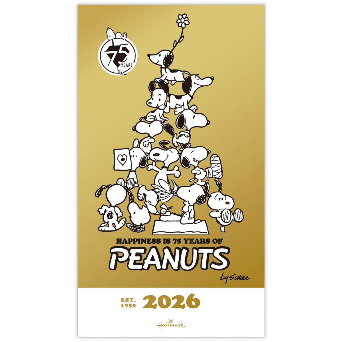 Amazon.co.jp: ホールマーク スヌーピー 手帳 2026年 スリム