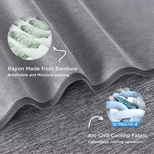 Bedsure Cooling Blanket for Hot Sleepers - Cold Blanket Queen Size for Sleeping, Ice Summer Cool Bedding with Rayon Derived from Bamboo, Lightweight Arc-Chill Thin Room Bed Cooling Essentials, 90x90