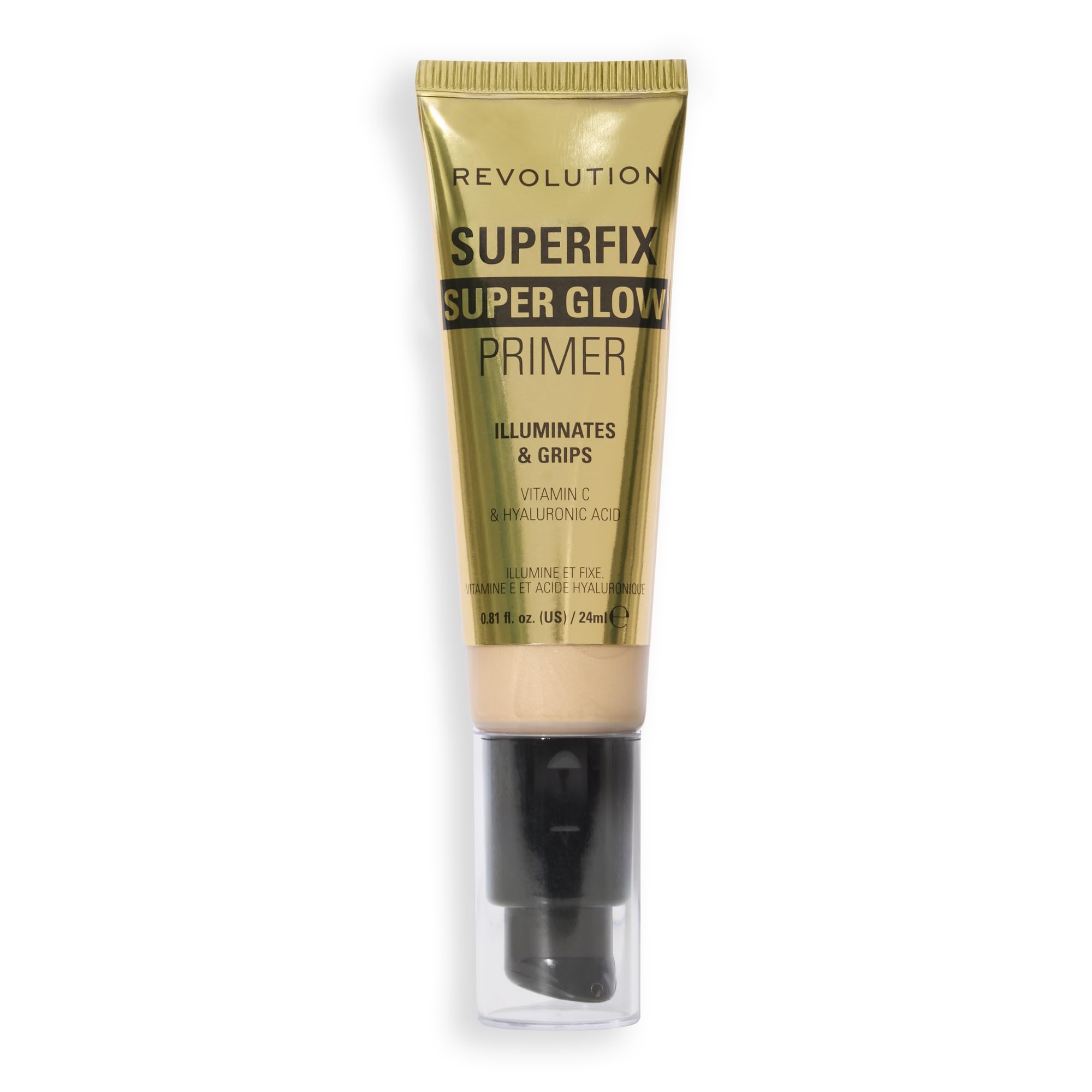 Revolution Unisex Superglow Gold Superfix Grip Superglow Primer Gold