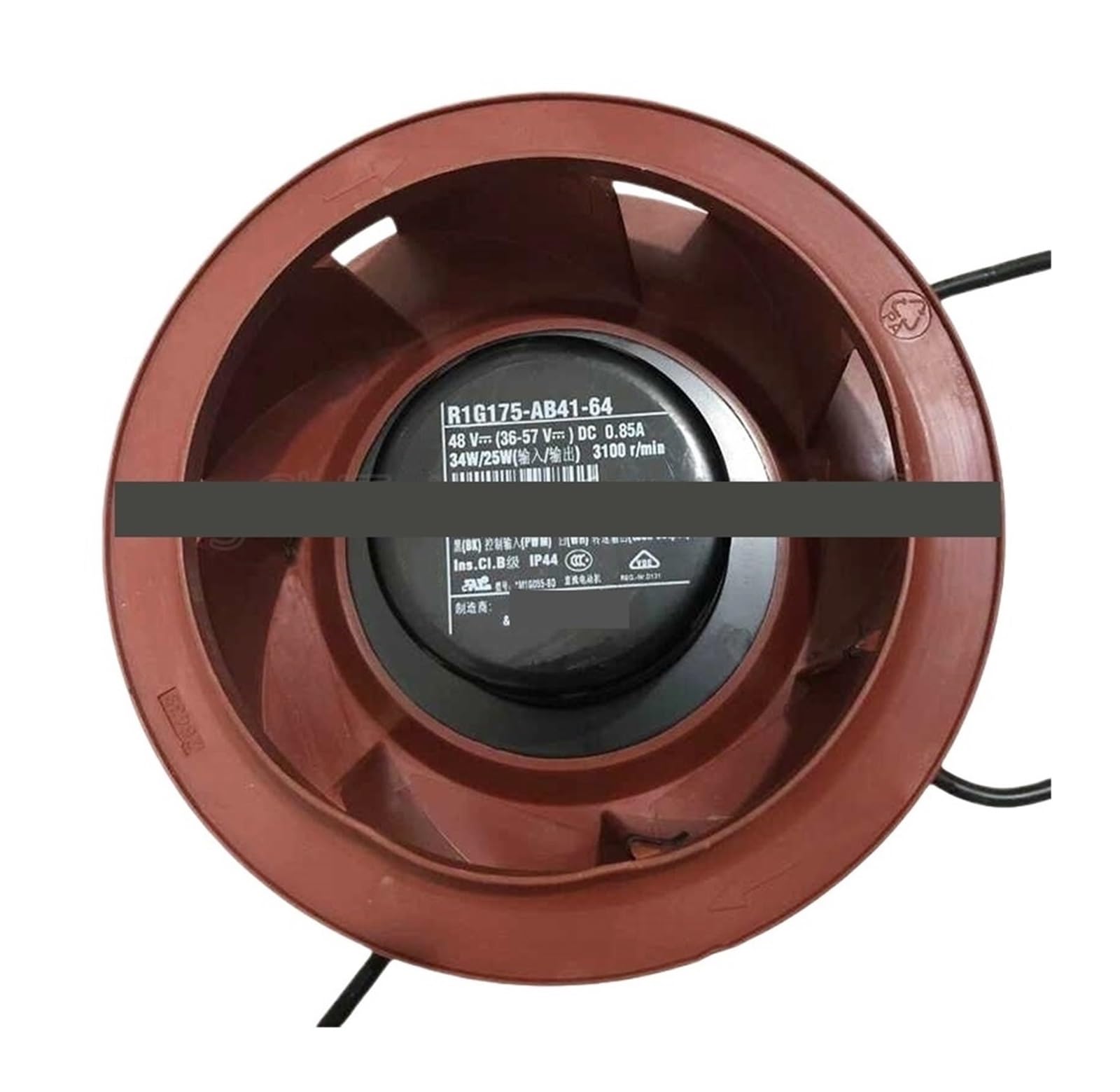 ZBWZXBDJ R1G175-AB41-64 48V 34W 3100Min Cooling Fan