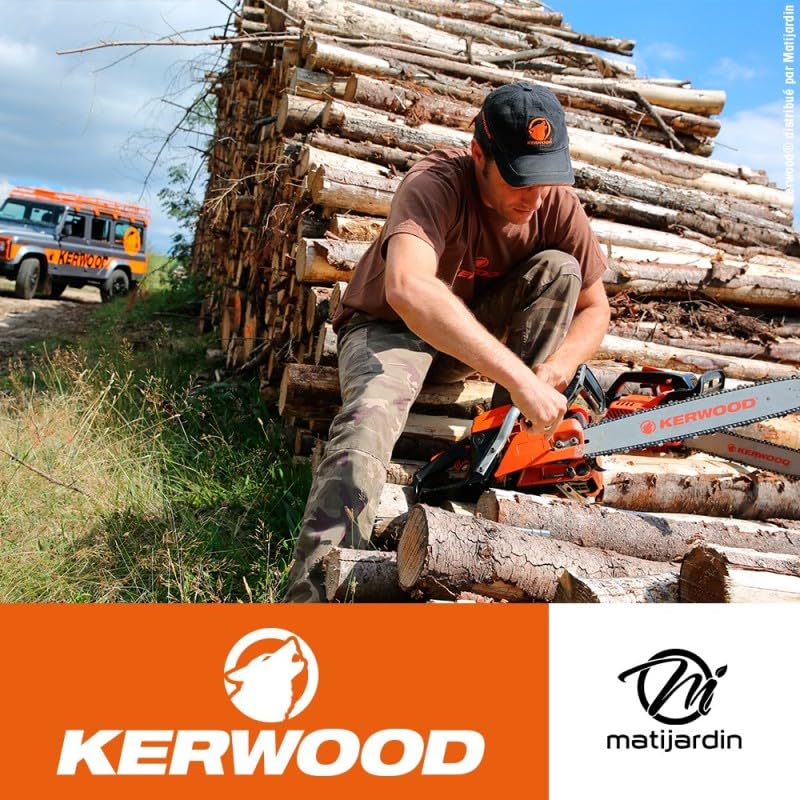 Matijardin - Chaîne Kerwood pour tronçonneuse 3/8" 1,6 mm. Rouleau 25 pieds. Gouge profil carré