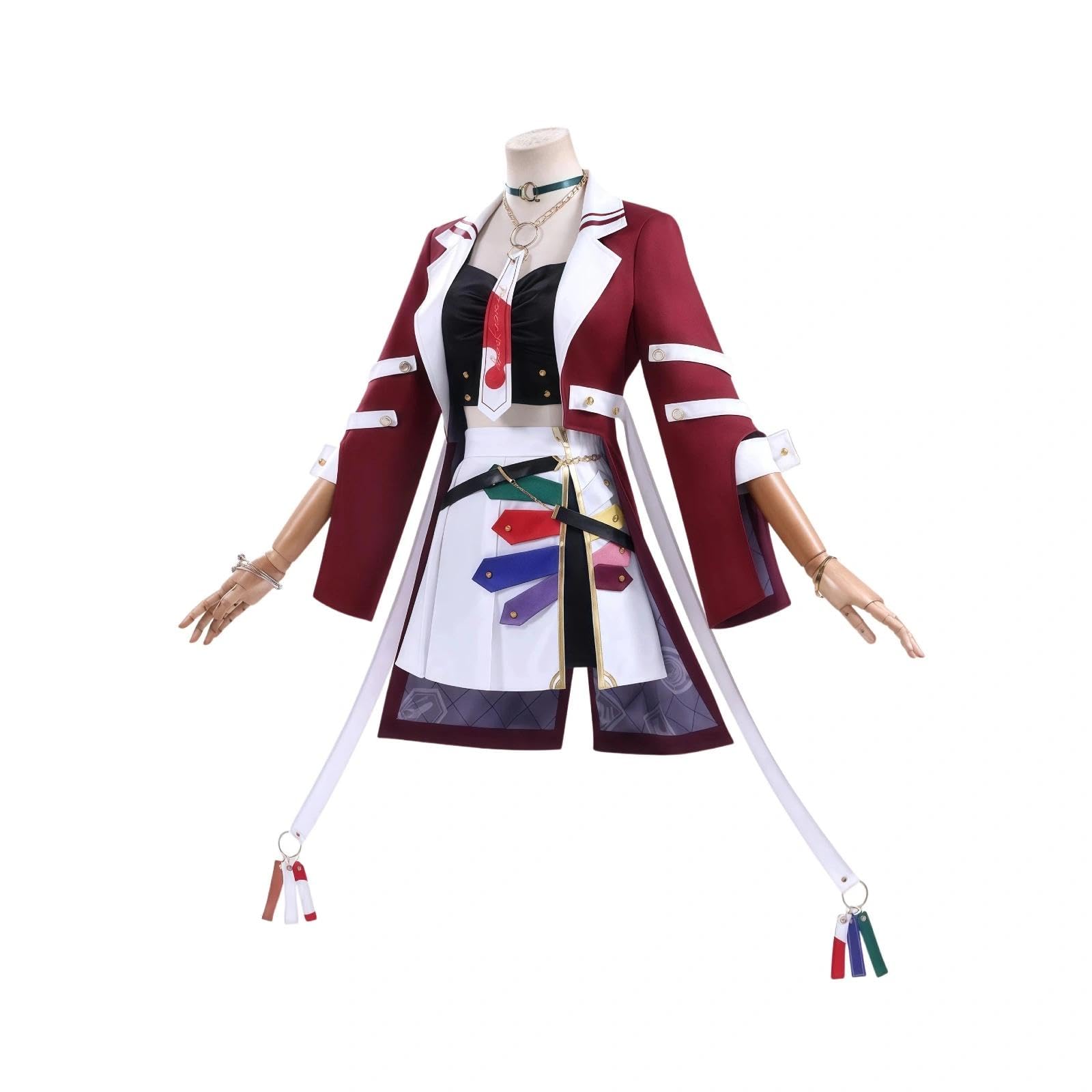 Cosplay Anime Hombre Mujer Adulto Halloween Comic Con Uniforme Roles | Conjunto completo – Incluye chaqueta verde con cierre, pantalón a juego y corbata. Todo lo necesario para un cosplay