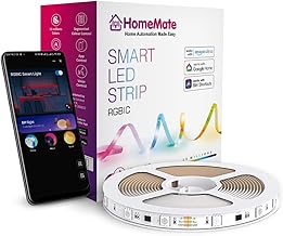 HomeMate RGBIC Dreamcolor LED Strip, 5 Meters, App Control with Segmented Control Smart Color Picking, Music LED Lights | Works with Amazon Alexa, Google Assistant and Siri