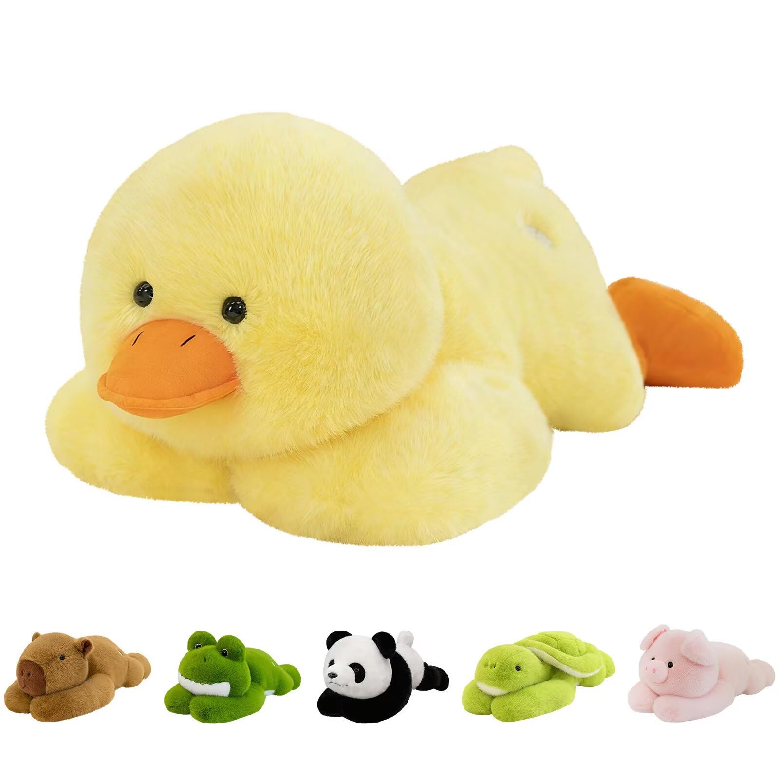 QUIRAI Weighted Stuffed Animals Duck Plush 24 3 3 lb Duck Stuffed Animal Pillowfort Weighted Plush Animals Cute