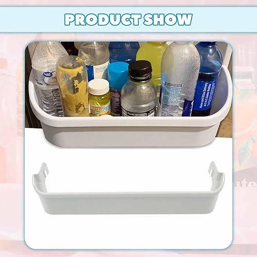 Miniatura 6 de Kojem 240338101 - Estante para puerta de refrigerador, compatible con Frigidaire o Kenmore Refrigerador de plástico ABS blanco de repuesto para