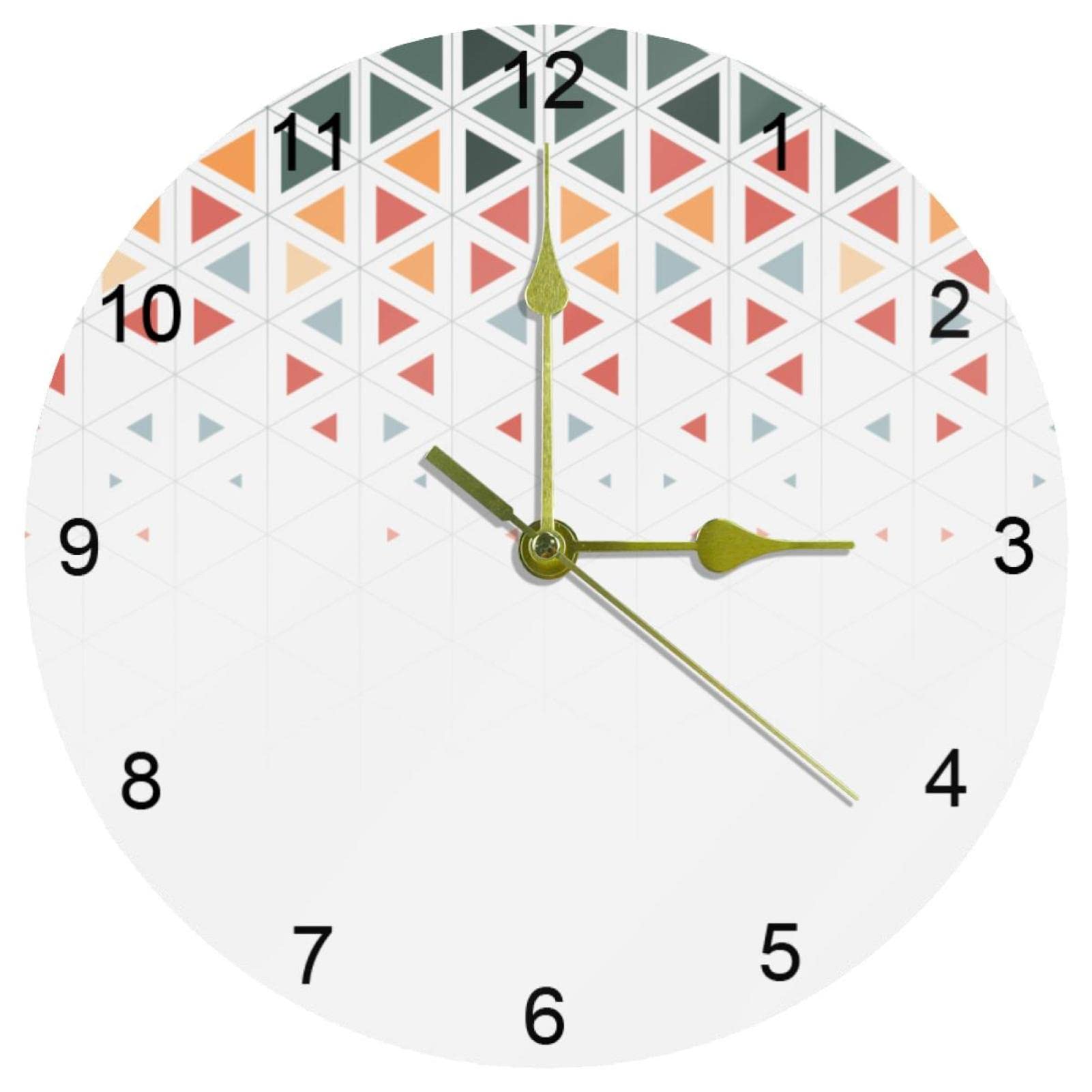 Horloge murale silencieuse pour cuisine et décoration de maison