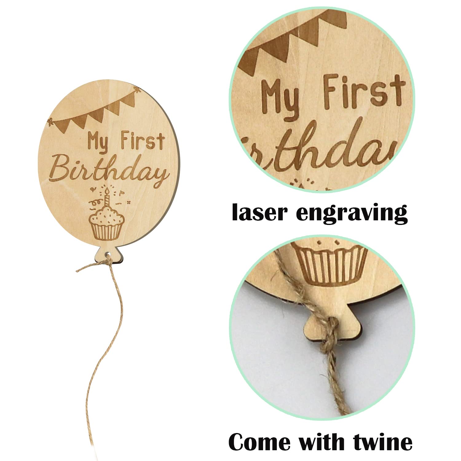 Baby-Urlaubs-Meilensteine aus Holz, für Babypartys, ein Jahr, Andenken, Foto-Requisiten, Babyparty, Geschenke (Urlaubsmeilensteine)