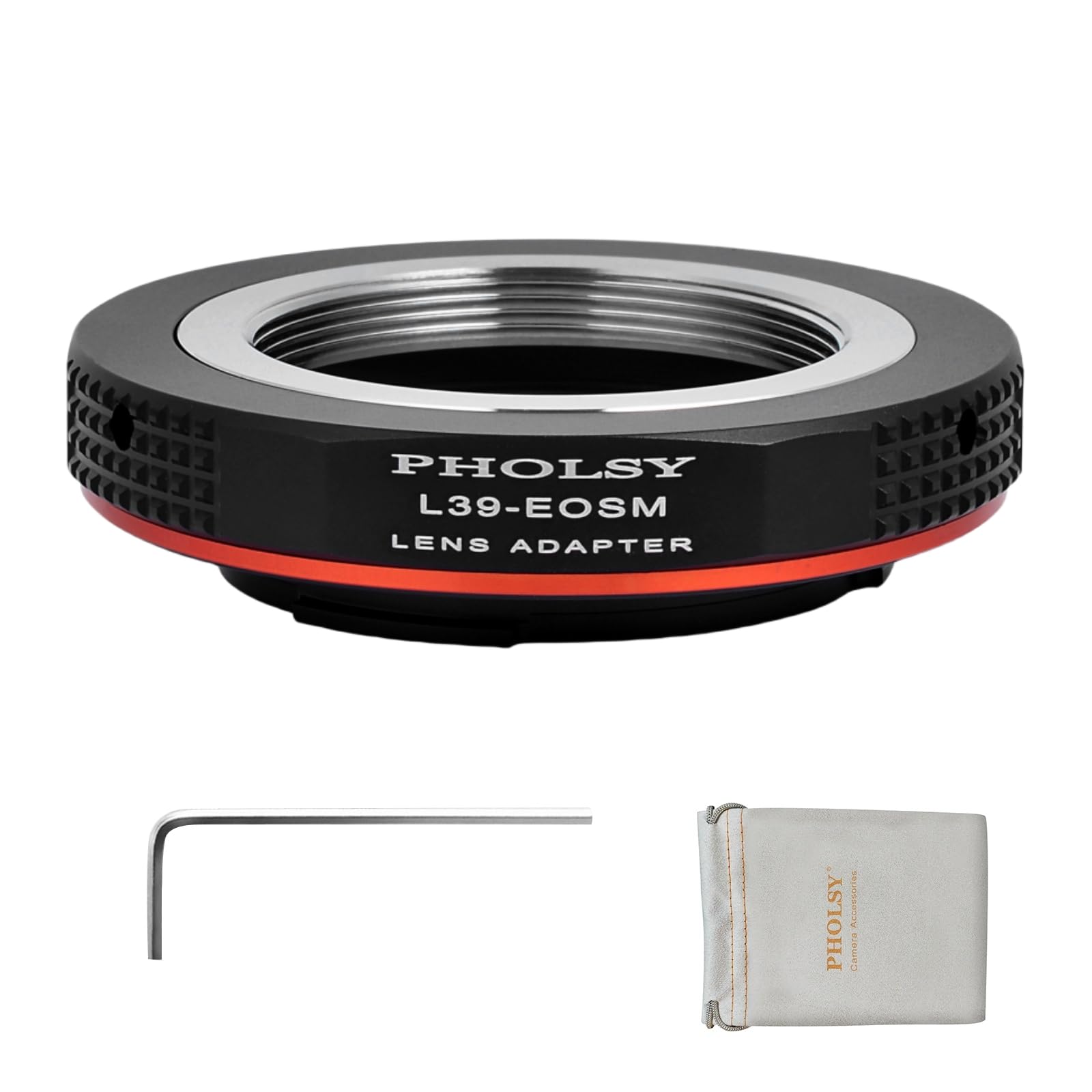 Lens Mount Adapter L39 to EF-M Compatible with Leica M39 (L39 LTM 39mm)  Lens to Canon EF-M (EOS M) Mount Camera Body EOS M, M2, M3, M5, M6, M10, M50